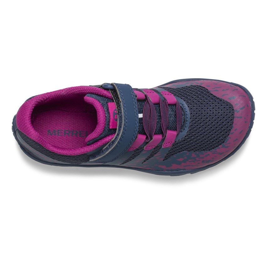 Basket Merrell Trail Glove 5 A/C Bleu Marine/Rose Enfant | X.S.MBFO